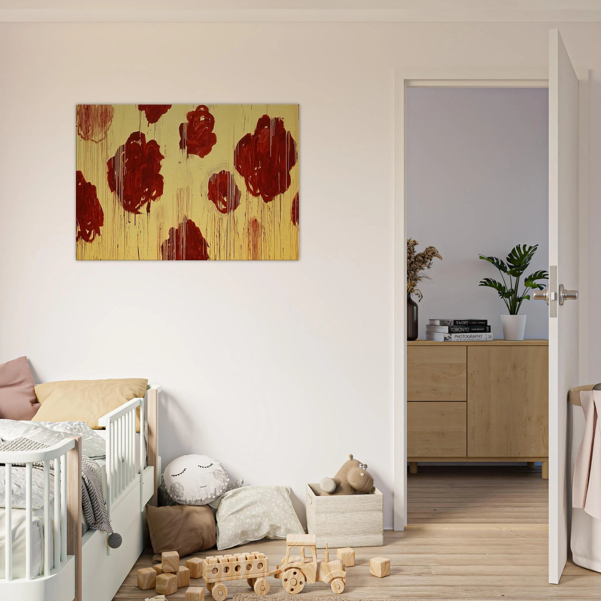 Untitled,  Blooming, A Scattering of Blossoms & Other Things  Canvas | Cy Twombly Canvas | Cy Twombly Store