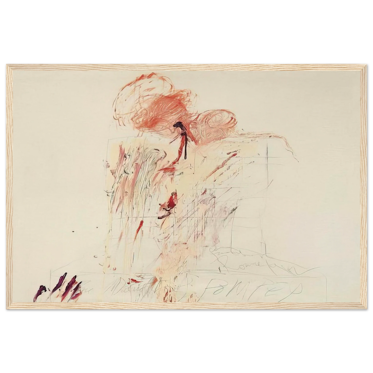 Death of Pompey  Rome  Framed Poster | Cy Twombly Framed Prints Wall Art | Cy Twombly Store
