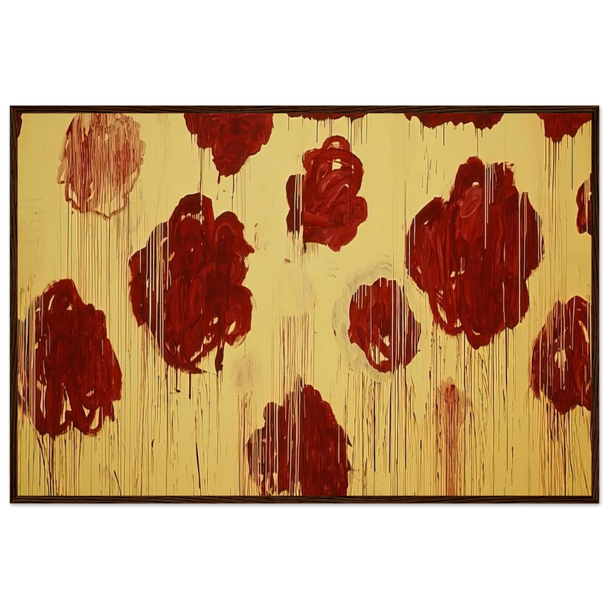 Untitled,  Blooming, A Scattering of Blossoms & Other Things  Framed Poster | Cy Twombly Framed Prints Wall Art | Cy Twombly Store