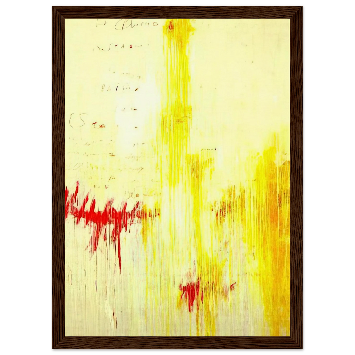 Quattro stagioni I. Estate Framed Poster | Cy Twombly Framed Prints Wall Art | Cy Twombly Store