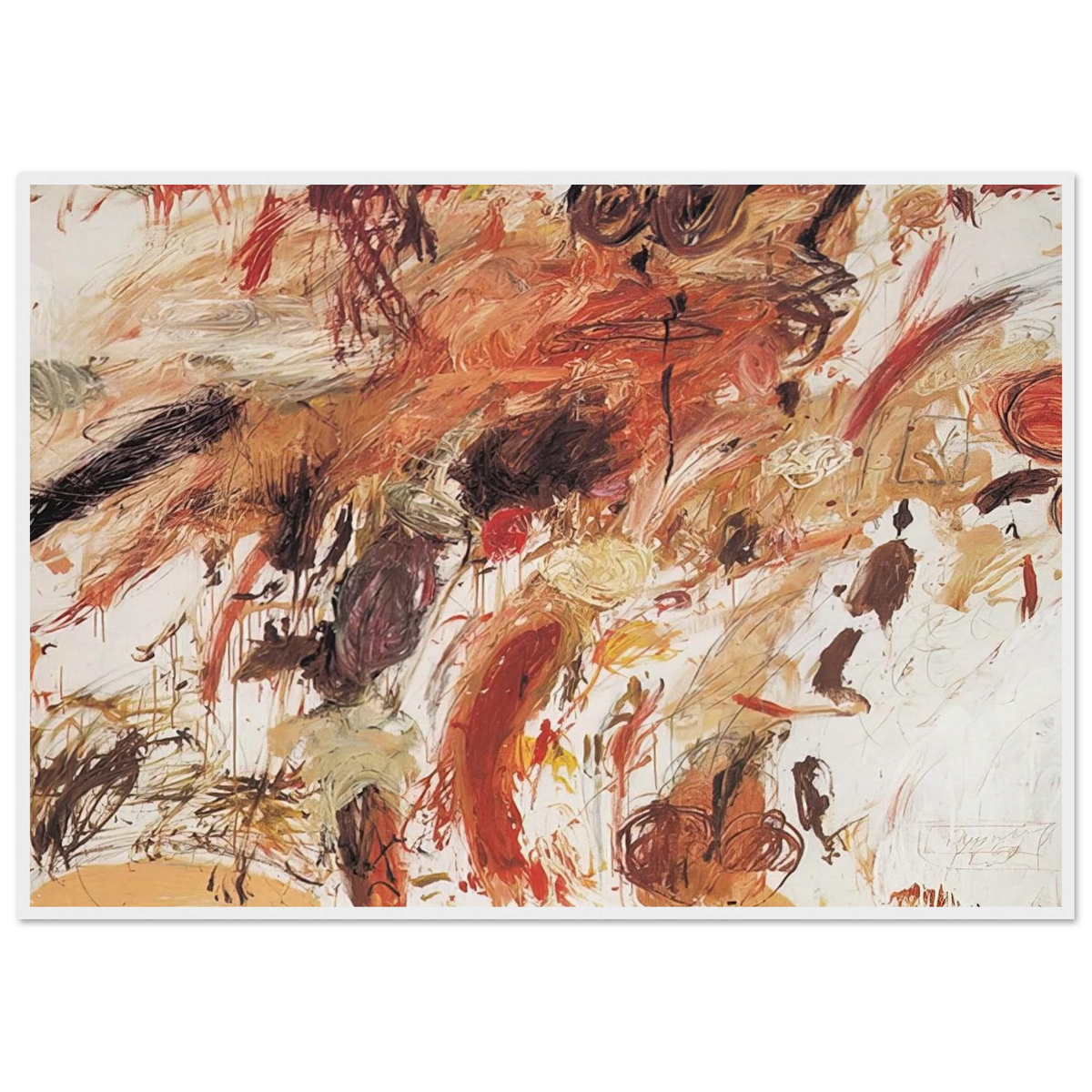 Ferragosto V Framed Poster | Cy Twombly Framed Prints Wall Art | Cy Twombly Store