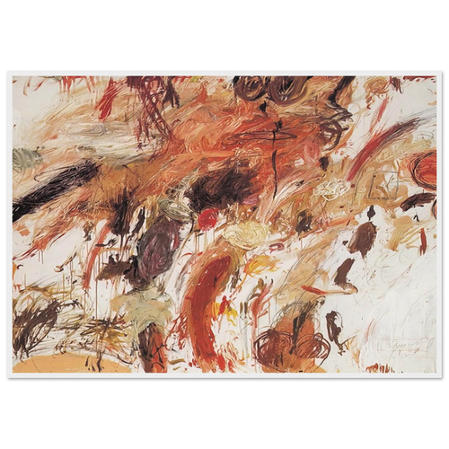 Ferragosto V Framed Poster | Cy Twombly Framed Prints Wall Art | Cy Twombly Store