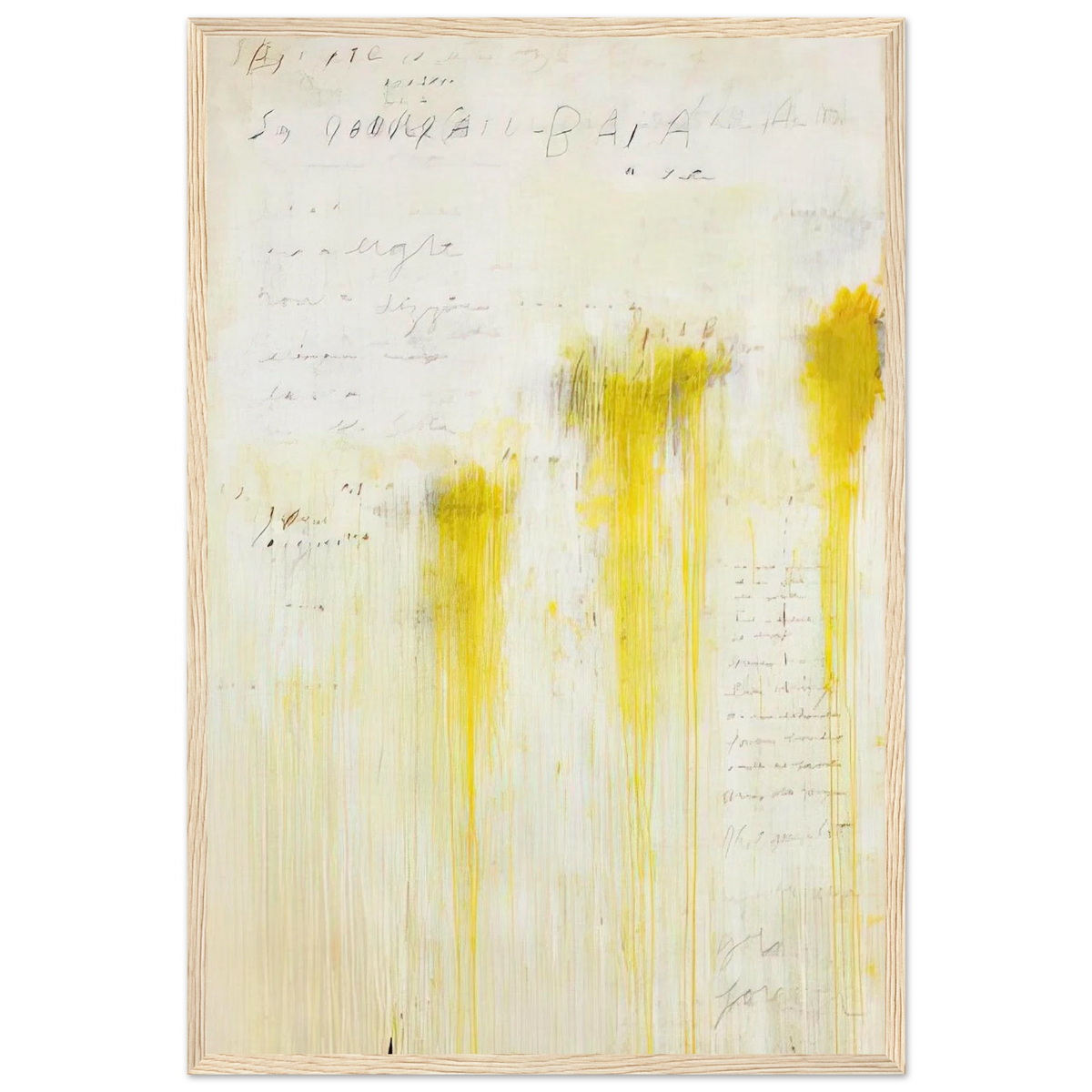 Quattro Stagioni II. Estate Framed Poster | Cy Twombly Framed Prints Wall Art | Cy Twombly Store