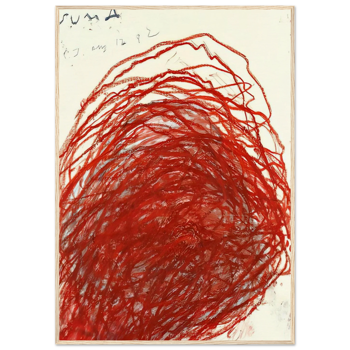Suma Framed Poster | Cy Twombly Framed Prints Wall Art | Cy Twombly Store