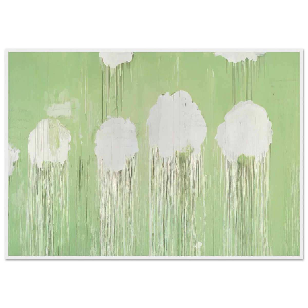 Untitled,  Peony Blossom Painting  Framed Poster | Cy Twombly Framed Prints Wall Art | Cy Twombly Store