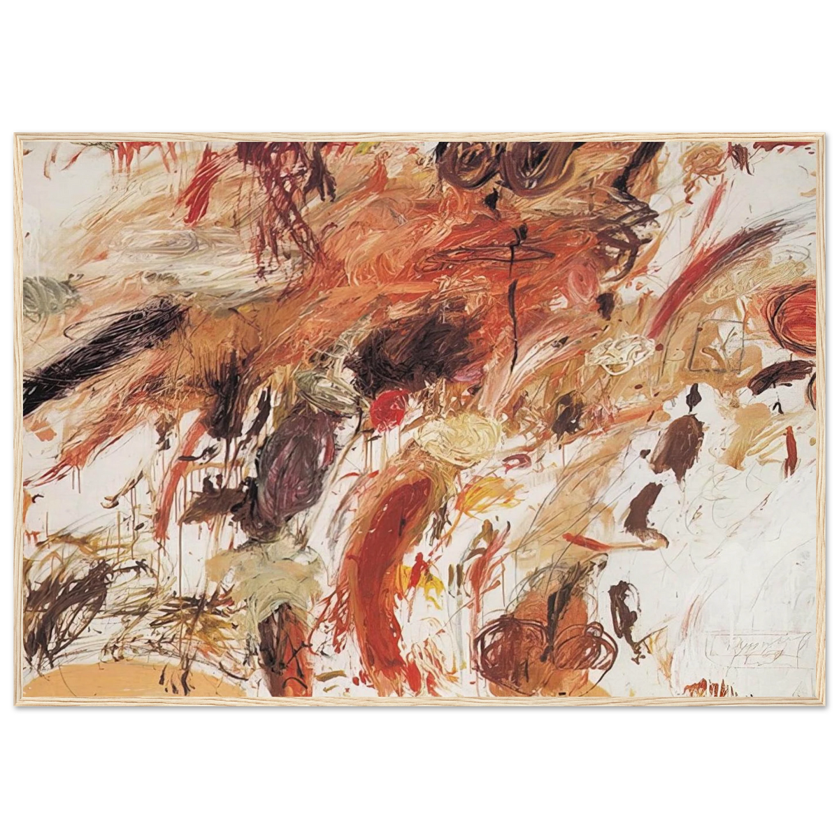 Ferragosto V Framed Poster | Cy Twombly Framed Prints Wall Art | Cy Twombly Store