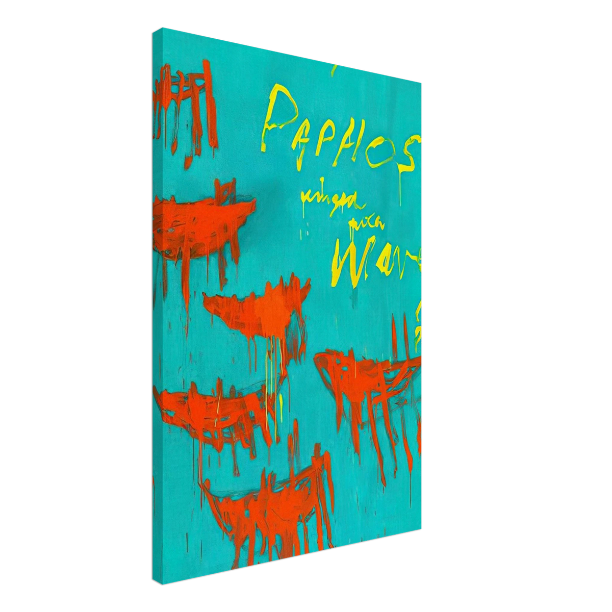 Leaving Paphos Ringed With Waves V Canvas | Cy Twombly Canvas | Cy Twombly Store