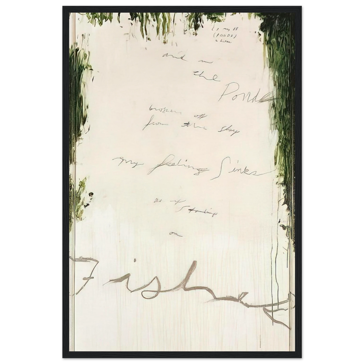 Untitled Part I Framed Poster | Cy Twombly Framed Prints Wall Art | Cy Twombly Store