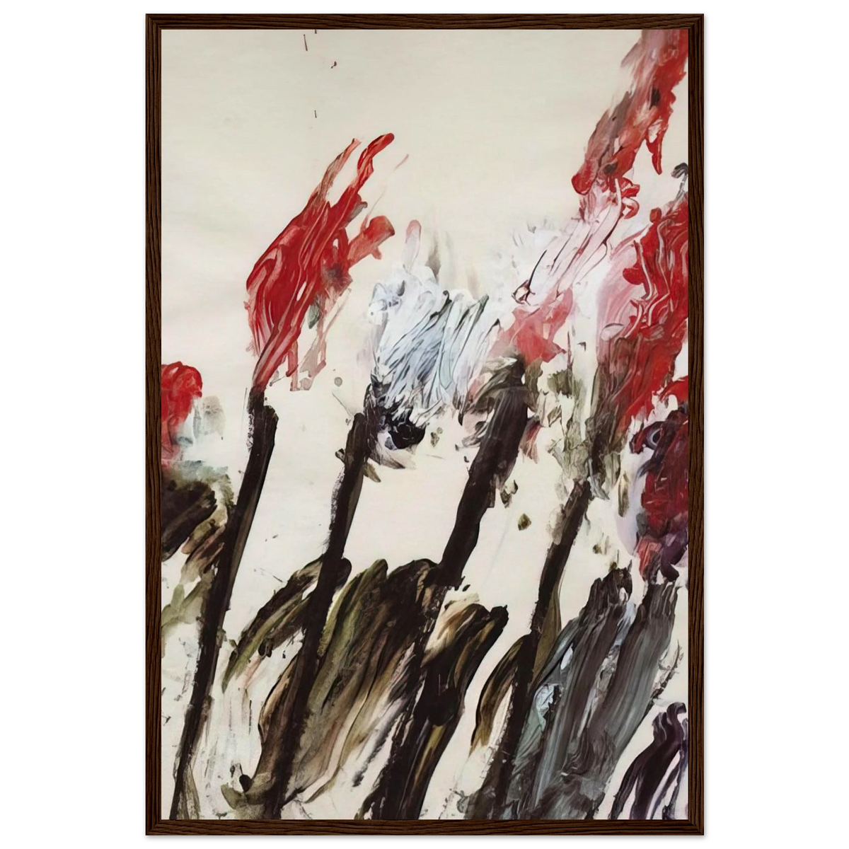 Nicola's Irises Framed Poster | Cy Twombly Framed Prints Wall Art | Cy Twombly Store