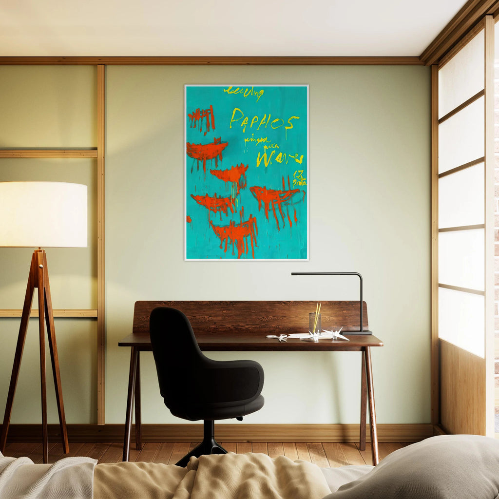 Leaving Paphos Ringed With Waves V Framed Poster | Cy Twombly Framed Prints Wall Art | Cy Twombly Store