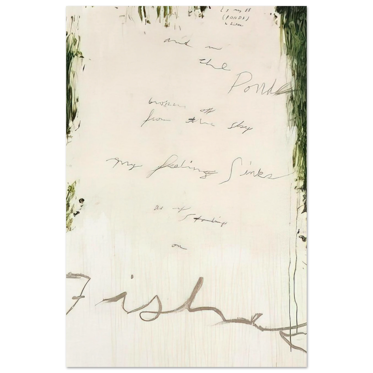 Untitled Part I Poster | Cy Twombly Poster | Cy Twombly Store