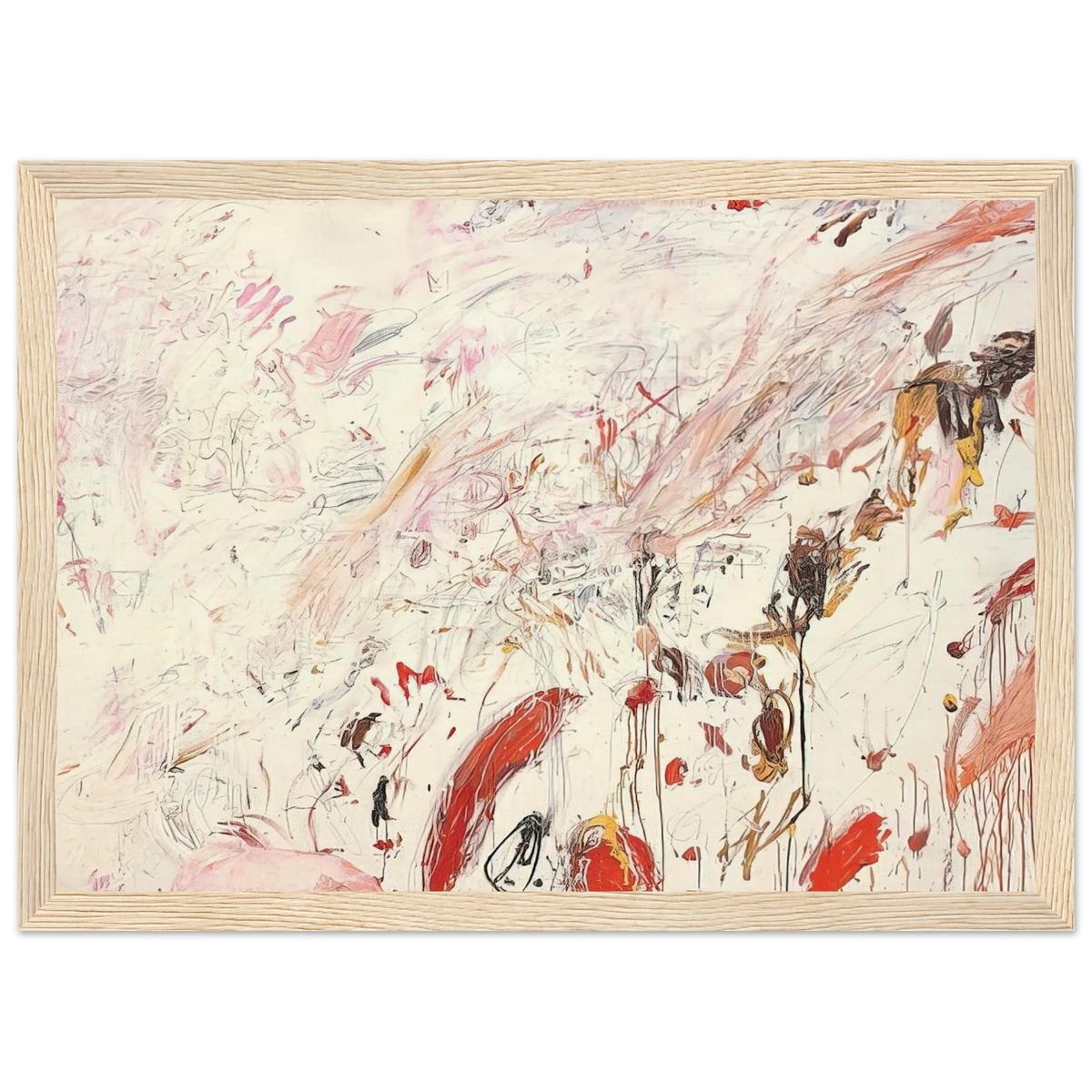 Ferragosto III Framed Poster | Cy Twombly Framed Prints Wall Art | Cy Twombly Store