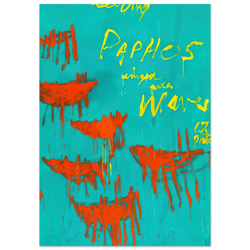 Leaving Paphos Ringed With Waves V Poster | Cy Twombly Poster | Cy Twombly Store