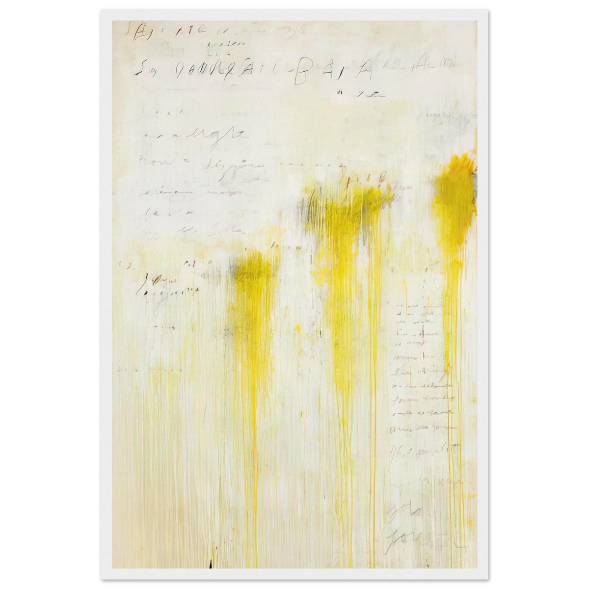 Quattro Stagioni II. Estate Framed Poster | Cy Twombly Framed Prints Wall Art | Cy Twombly Store