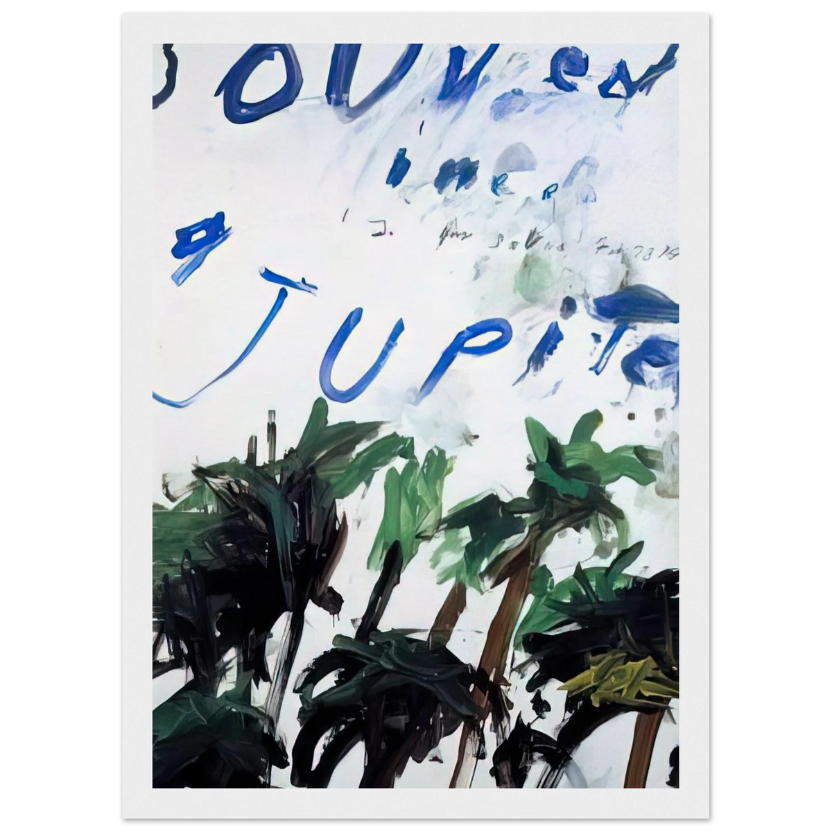 Souvenir Framed Poster | Cy Twombly Framed Prints Wall Art | Cy Twombly Store