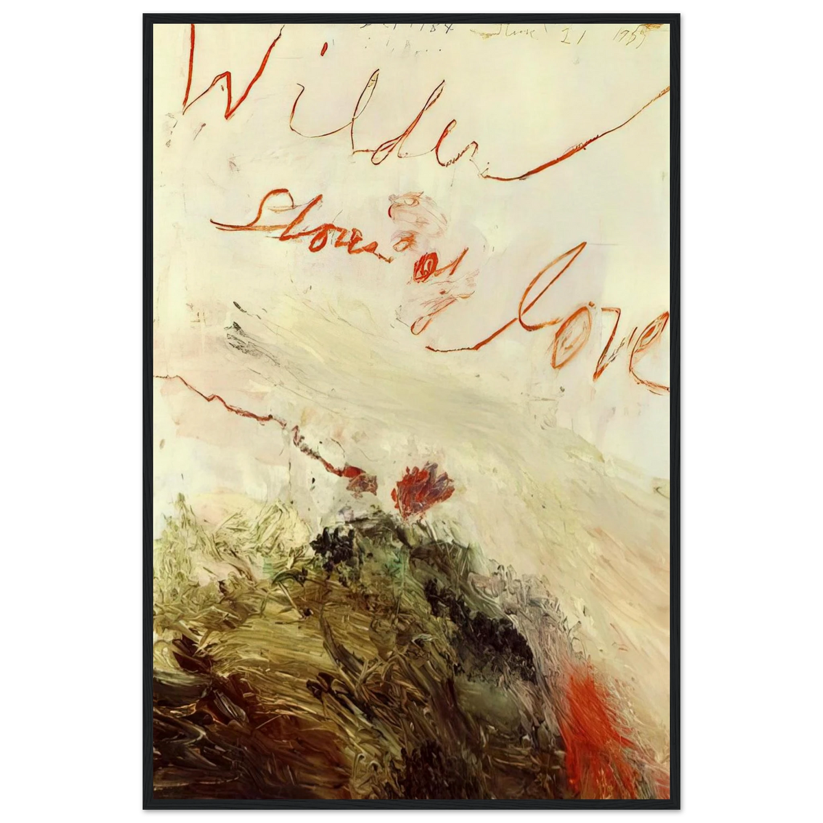 Wilder Shores of Love Framed Poster | Cy Twombly Framed Prints Wall Art | Cy Twombly Store