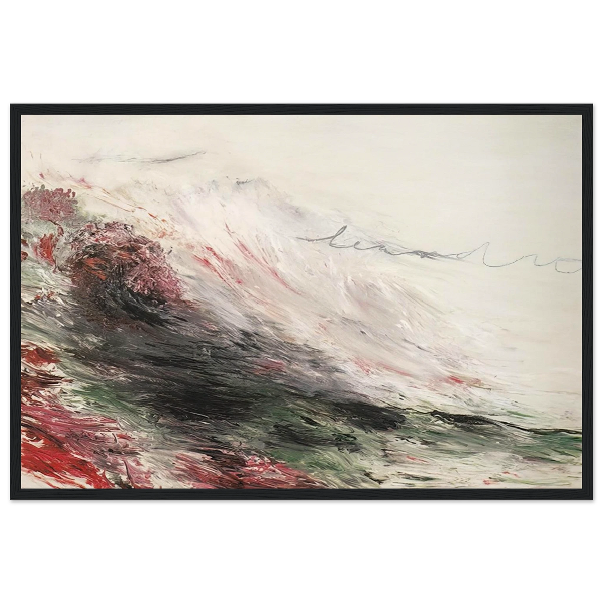 Hero and Leandro  A Painting in Four Parts  Part I Framed Poster | Cy Twombly Framed Prints Wall Art | Cy Twombly Store