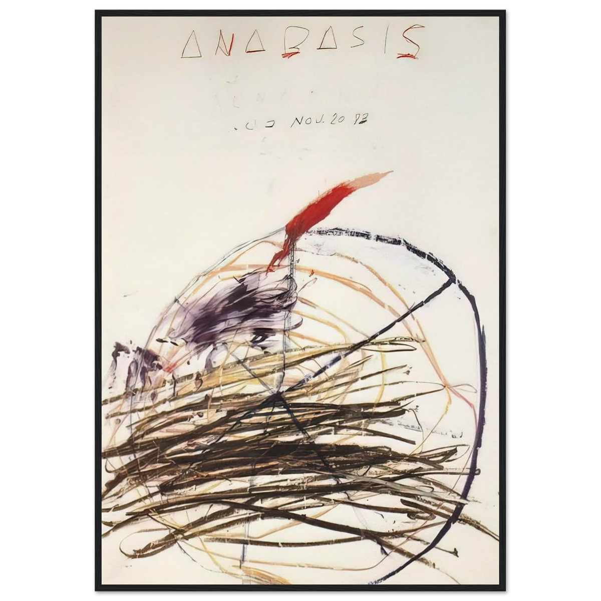 Anabasis  Xenephon  Framed Poster | Cy Twombly Framed Prints Wall Art | Cy Twombly Store