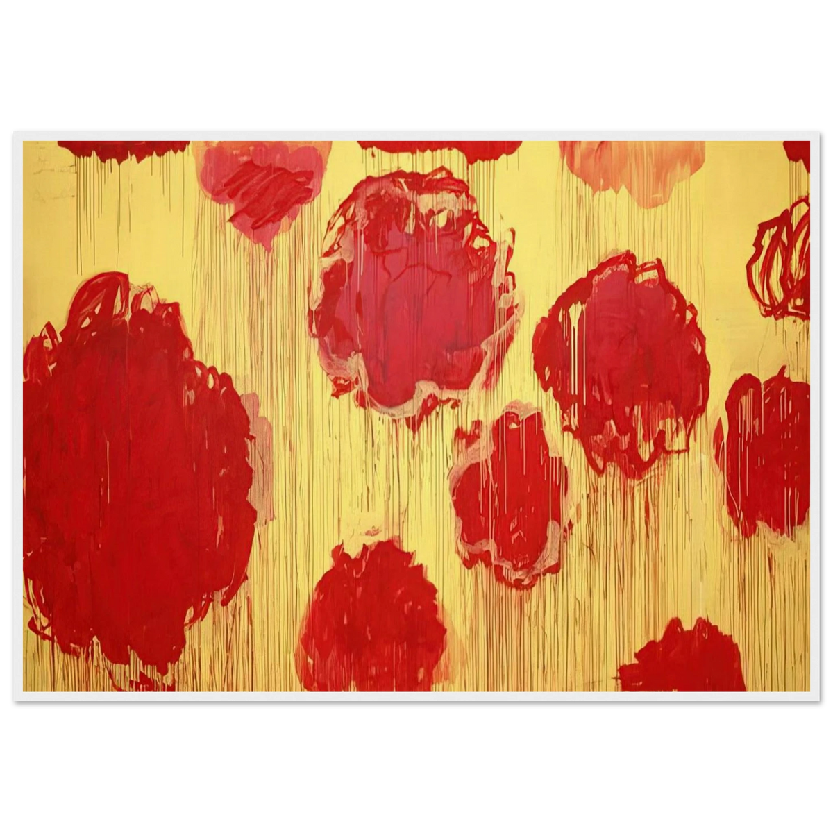Untitled  Peonias series  Framed Poster | Cy Twombly Framed Prints Wall Art | Cy Twombly Store