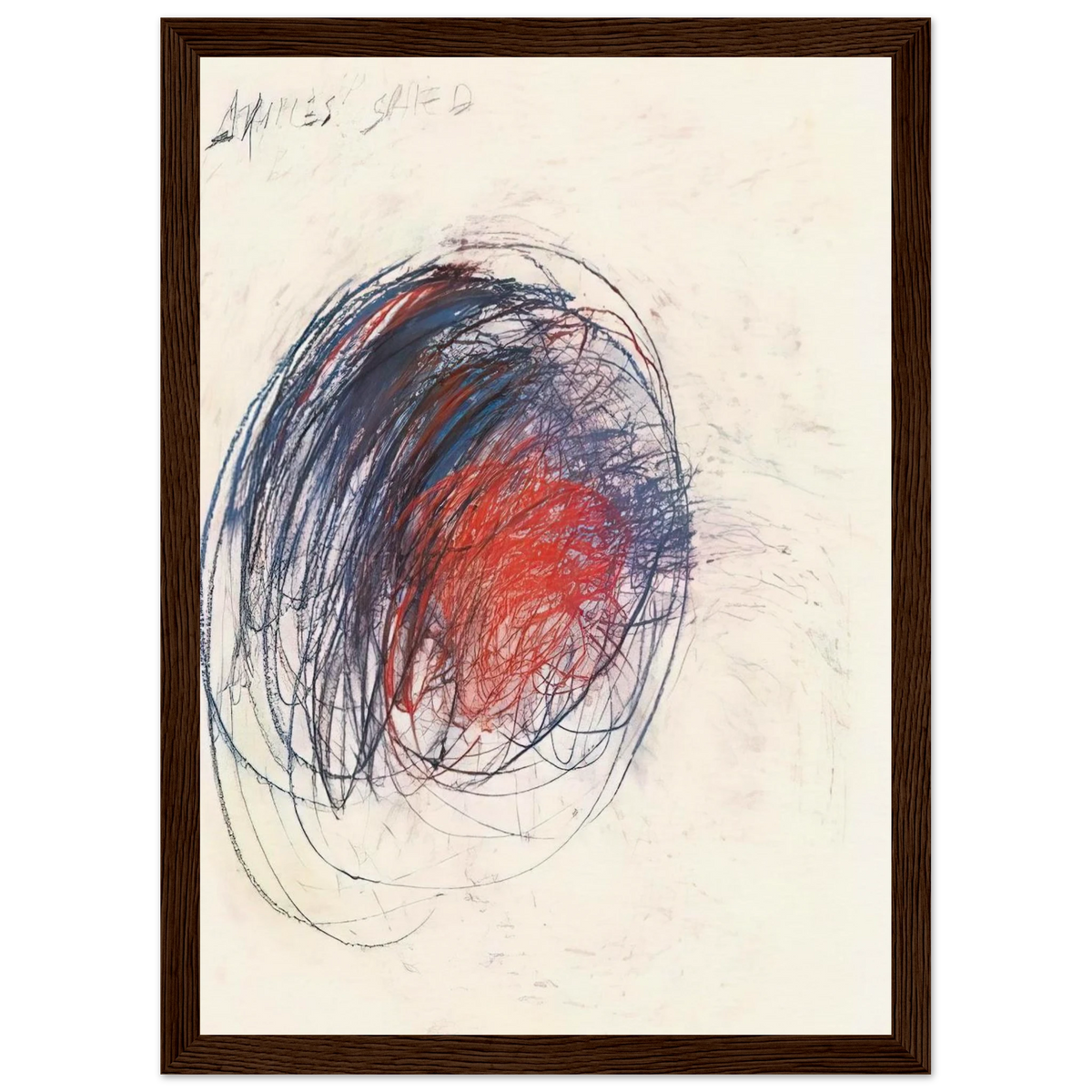 Fifty Days at Iliam. Shield of Achilles Framed Poster | Cy Twombly Framed Prints Wall Art | Cy Twombly Store