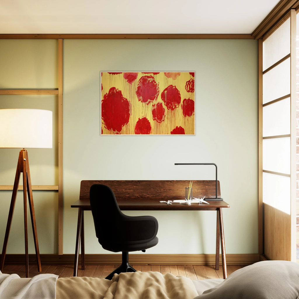 Untitled  Peonias series  Framed Poster | Cy Twombly Framed Prints Wall Art | Cy Twombly Store