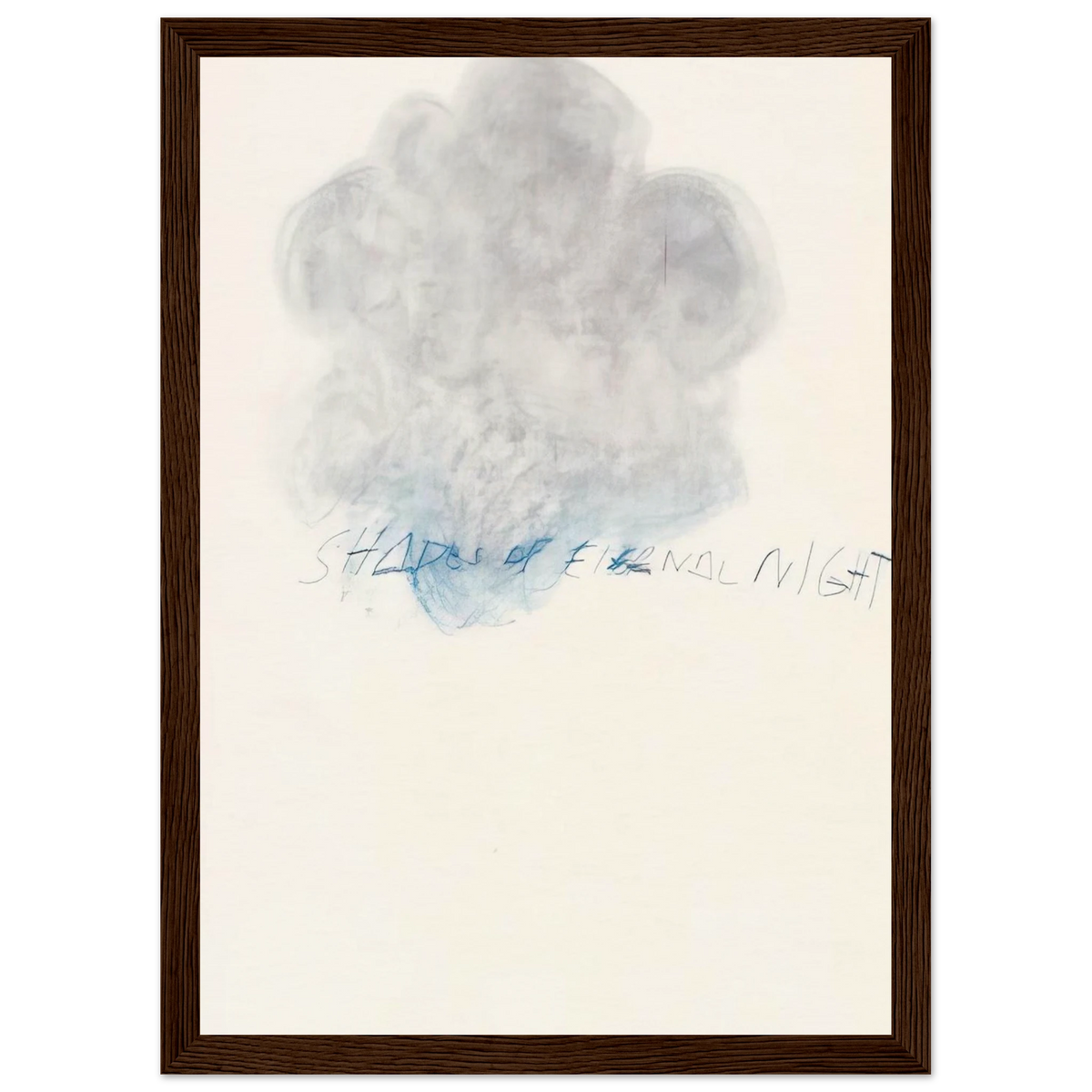 Fifty Days at Iliam. Shades of Eternal Night Framed Poster | Cy Twombly Framed Prints Wall Art | Cy Twombly Store