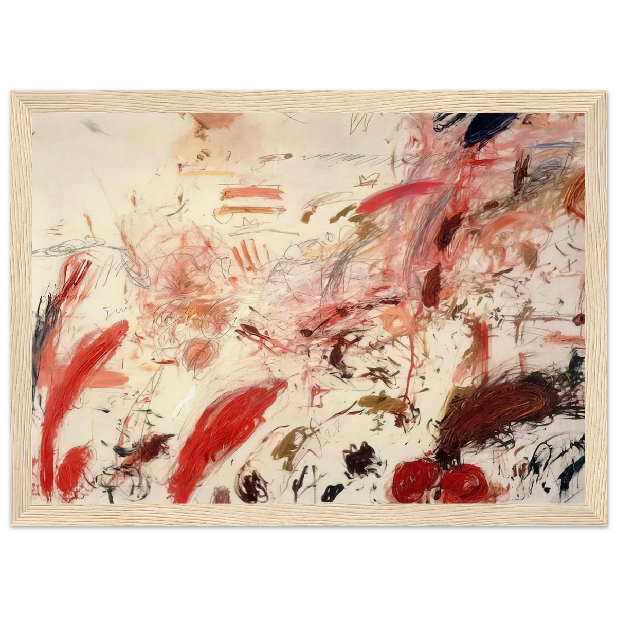 Ferragosto IV Framed Poster | Cy Twombly Framed Prints Wall Art | Cy Twombly Store
