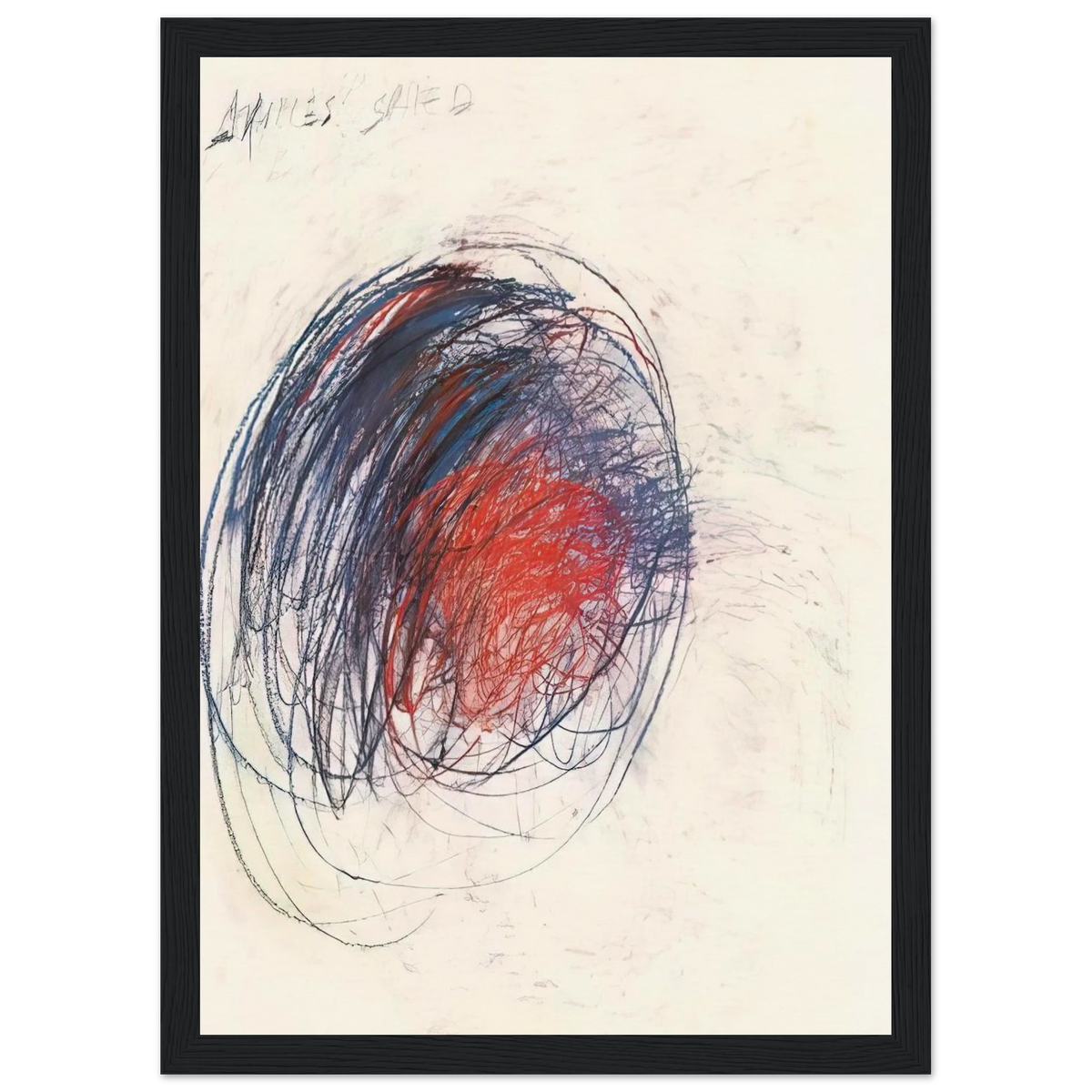 Fifty Days at Iliam. Shield of Achilles Framed Poster | Cy Twombly Framed Prints Wall Art | Cy Twombly Store