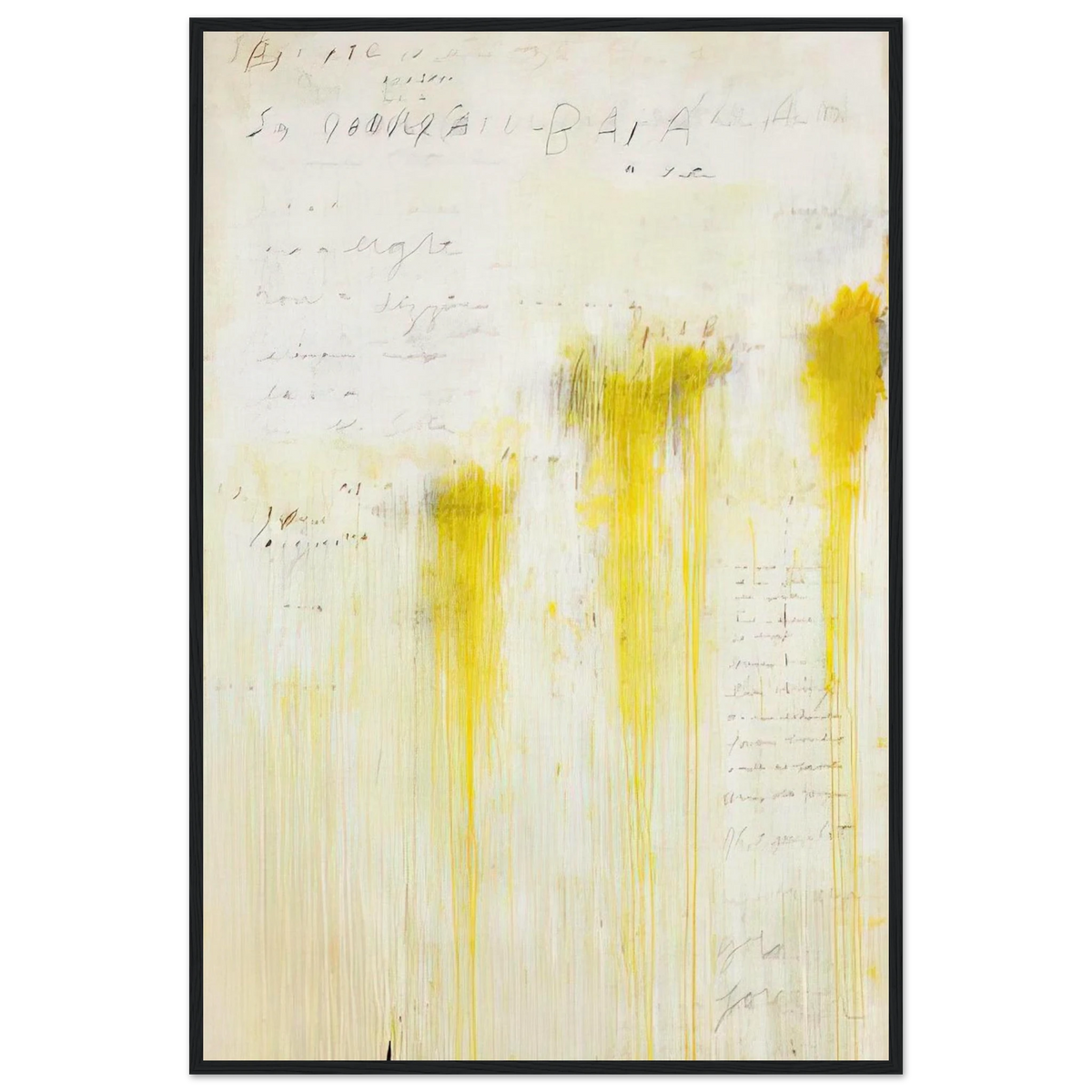 Quattro Stagioni II. Estate Framed Poster | Cy Twombly Framed Prints Wall Art | Cy Twombly Store