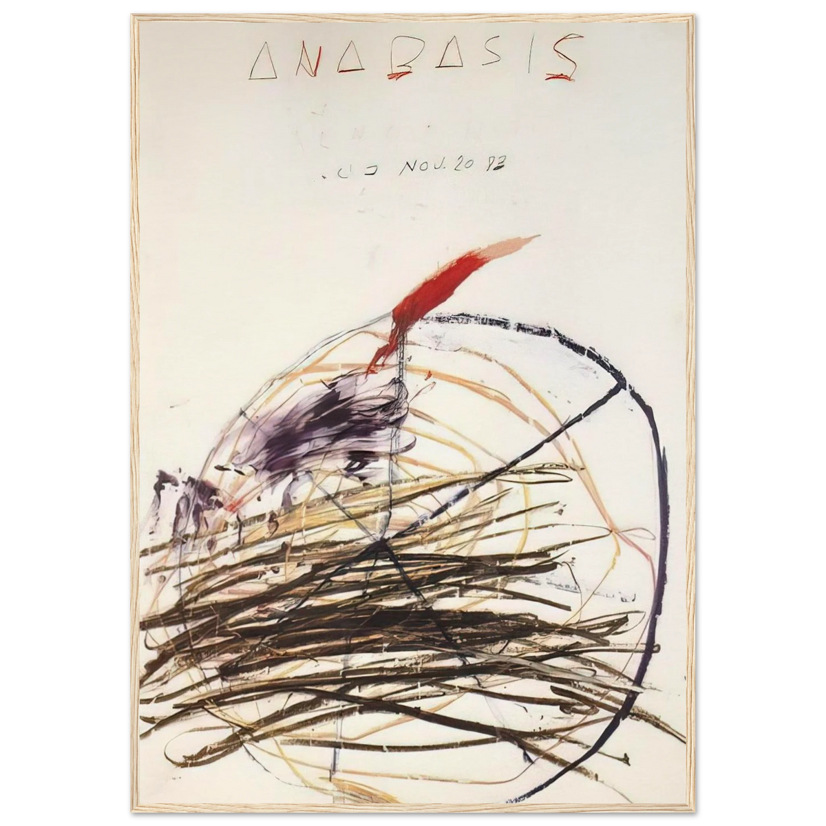 Anabasis  Xenephon  Framed Poster | Cy Twombly Framed Prints Wall Art | Cy Twombly Store