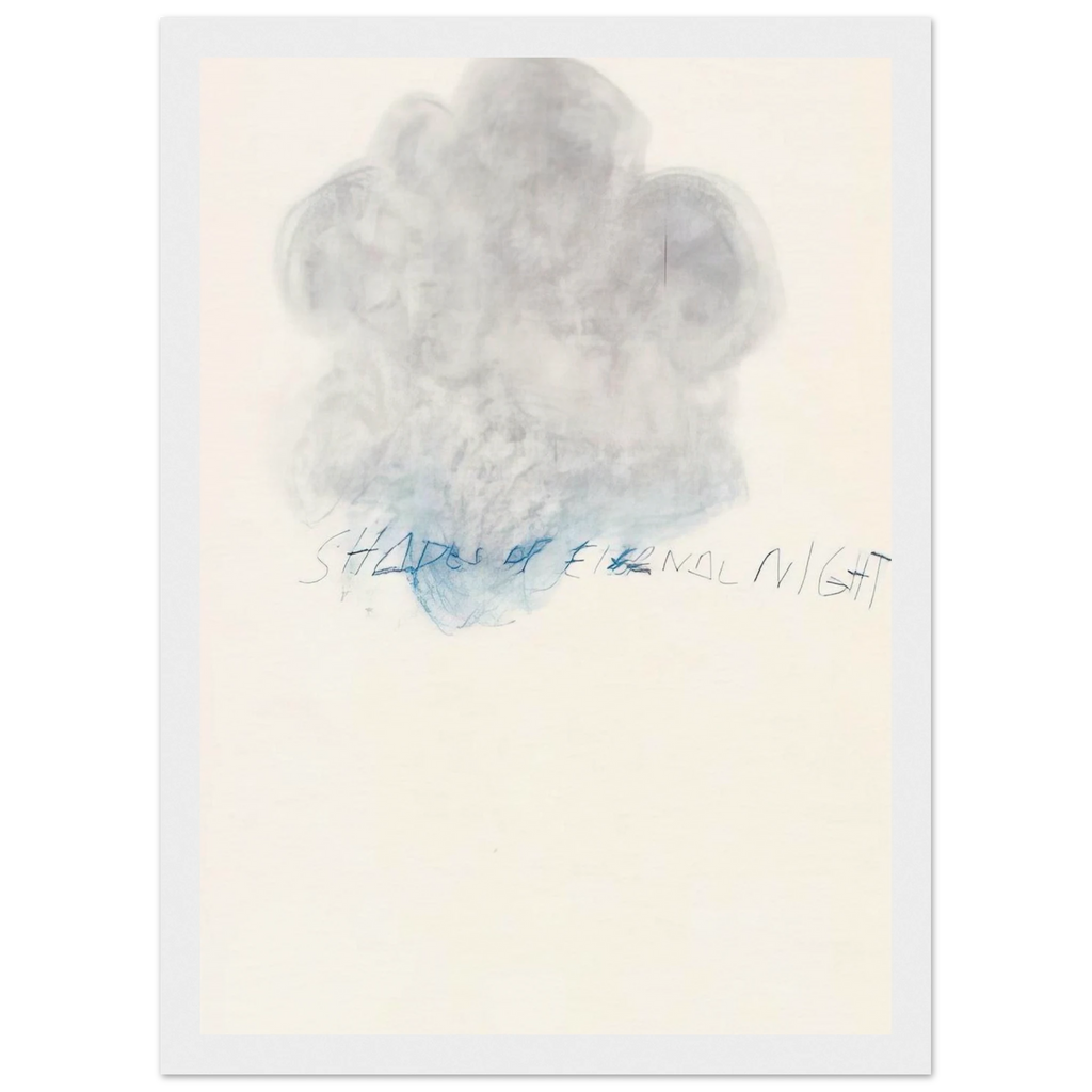 Fifty Days at Iliam. Shades of Eternal Night Framed Poster | Cy Twombly Framed Prints Wall Art | Cy Twombly Store