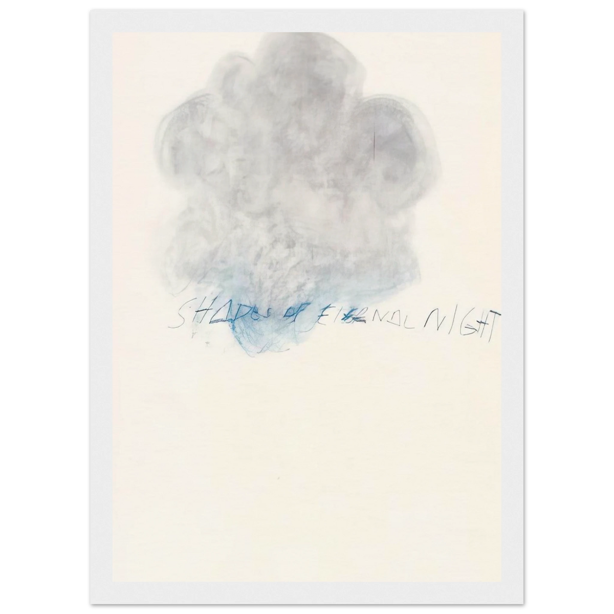 Fifty Days at Iliam. Shades of Eternal Night Framed Poster | Cy Twombly Framed Prints Wall Art | Cy Twombly Store