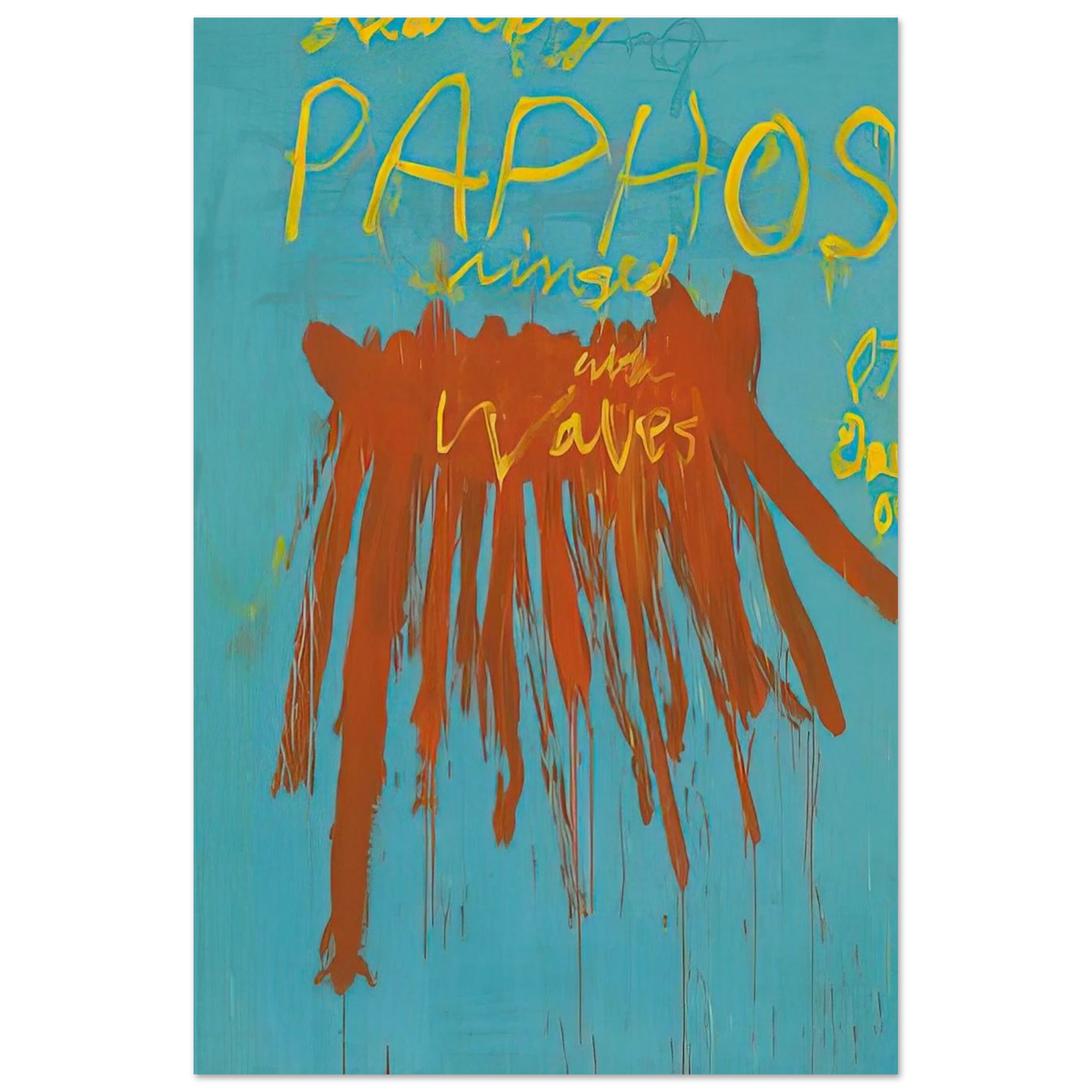 Leaving Paphos Ringed With Waves IV Poster | Cy Twombly Poster | Cy Twombly Store