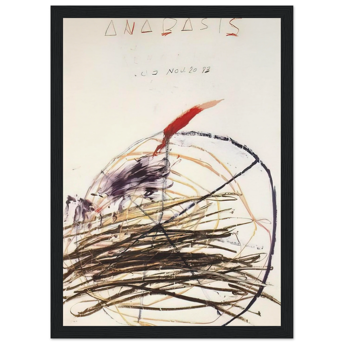 Anabasis  Xenephon  Framed Poster | Cy Twombly Framed Prints Wall Art | Cy Twombly Store