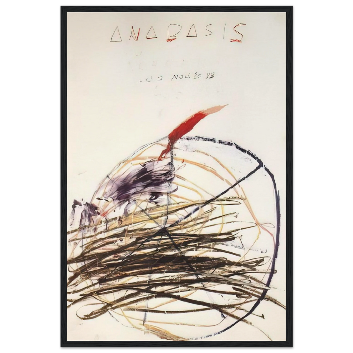 Anabasis  Xenephon  Framed Poster | Cy Twombly Framed Prints Wall Art | Cy Twombly Store