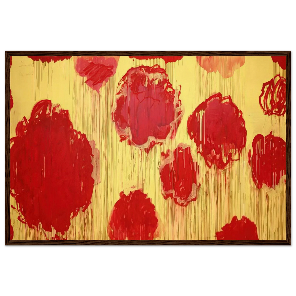 Untitled  Peonias series  Framed Poster | Cy Twombly Framed Prints Wall Art | Cy Twombly Store