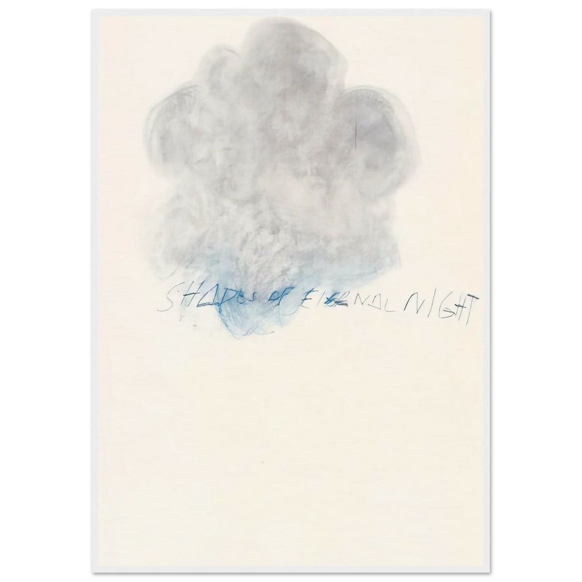 Fifty Days at Iliam. Shades of Eternal Night Framed Poster | Cy Twombly Framed Prints Wall Art | Cy Twombly Store