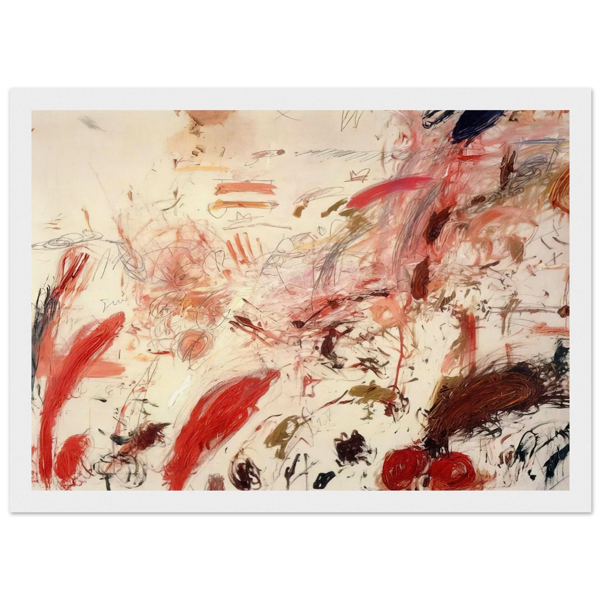 Ferragosto IV Framed Poster | Cy Twombly Framed Prints Wall Art | Cy Twombly Store