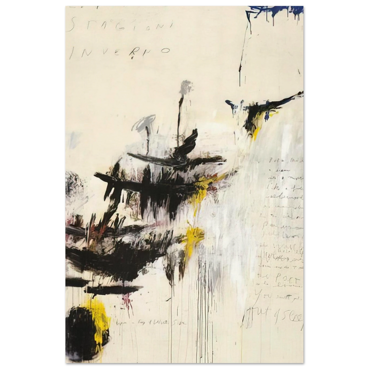 Quattro stagioni I. Inverno Poster | Cy Twombly Poster | Cy Twombly Store