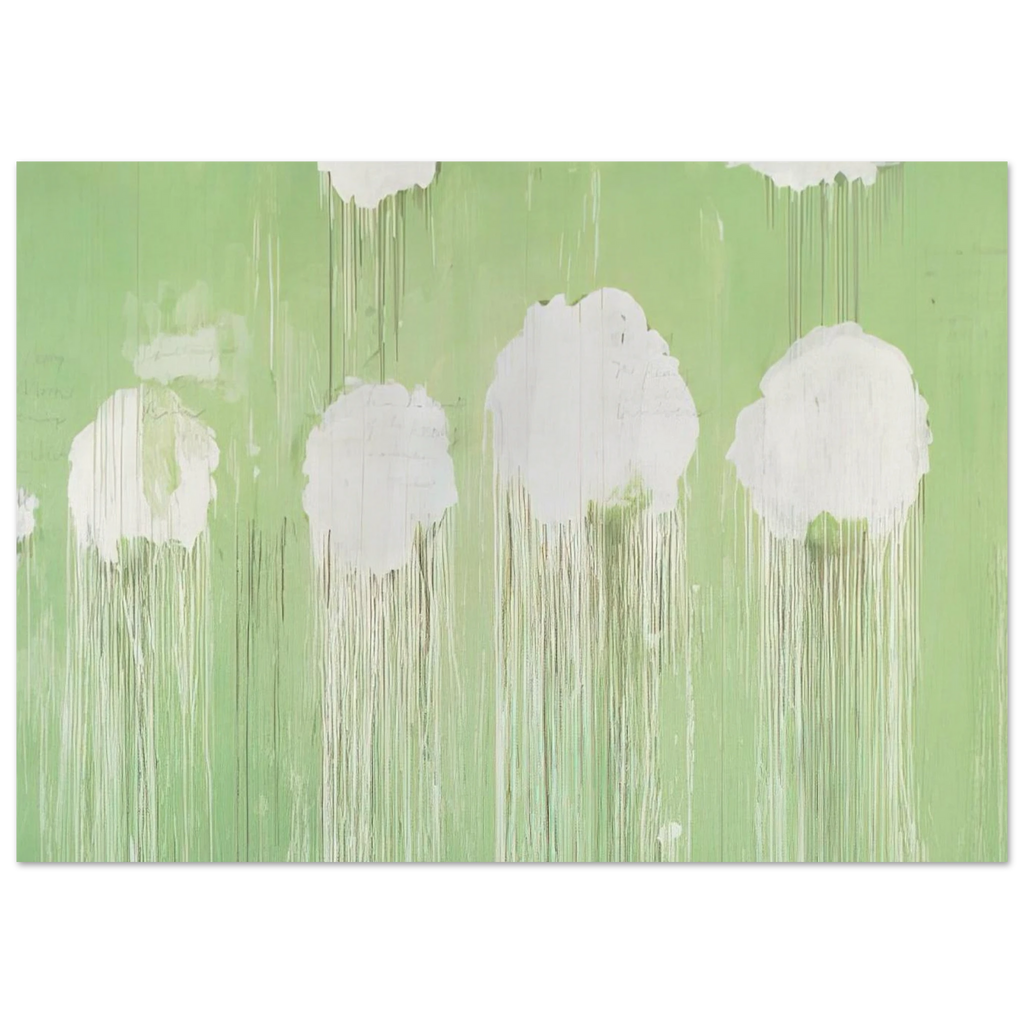Untitled,  Peony Blossom Painting  Poster | Cy Twombly Poster | Cy Twombly Store