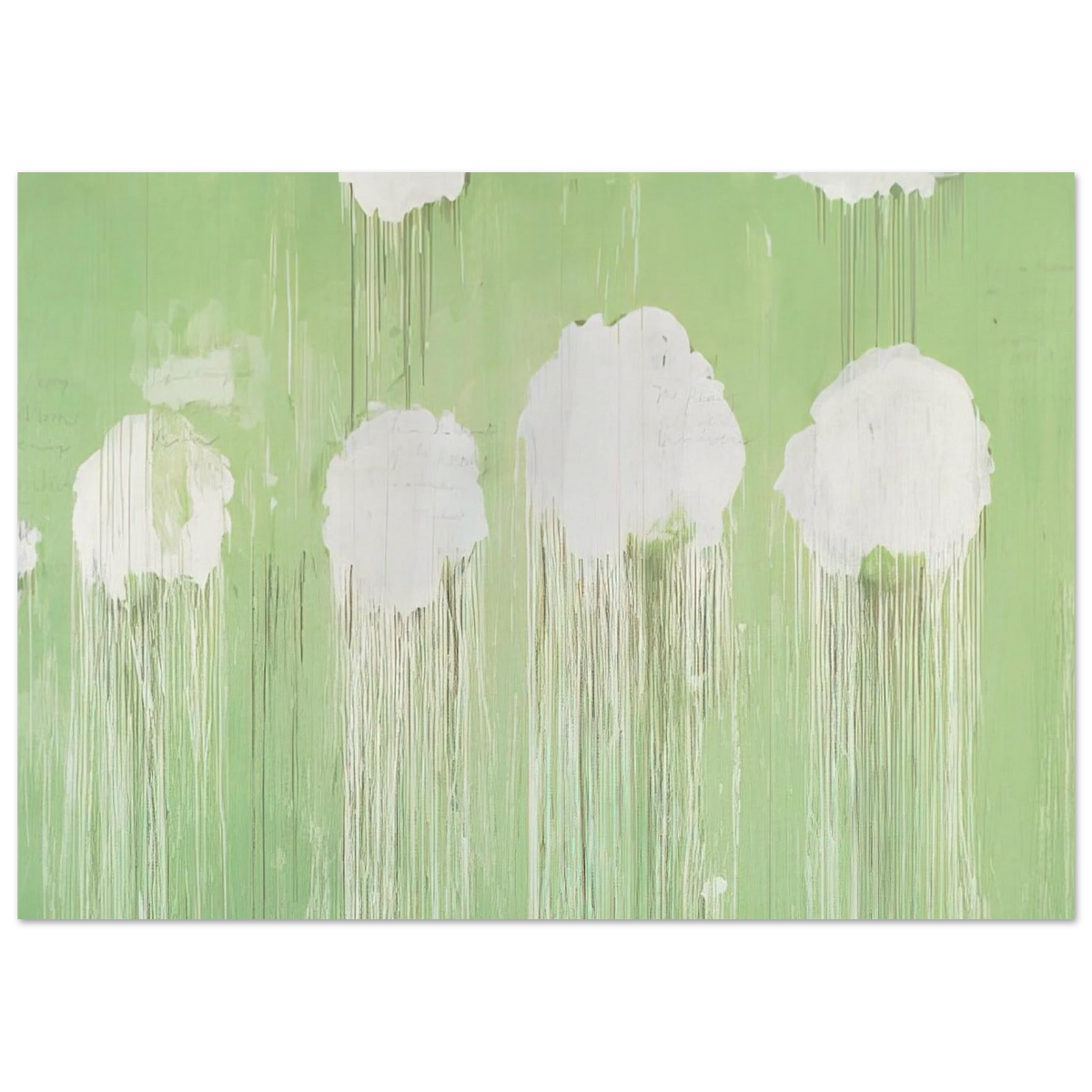 Untitled,  Peony Blossom Painting  Poster | Cy Twombly Poster | Cy Twombly Store