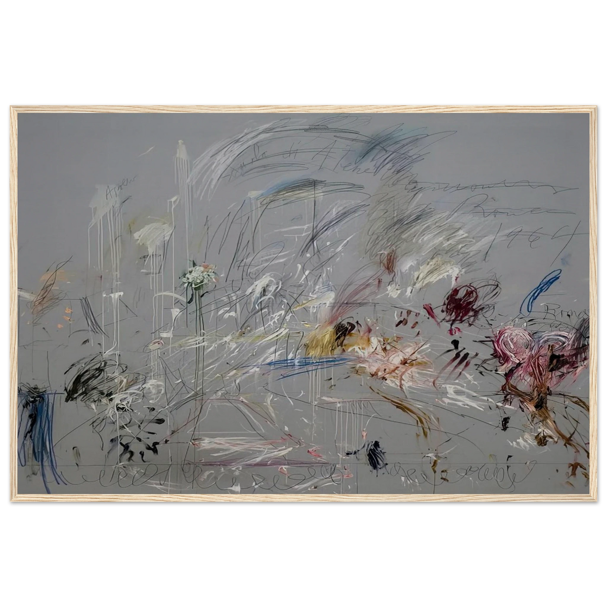 School of Athens Framed Poster | Cy Twombly Framed Prints Wall Art | Cy Twombly Store