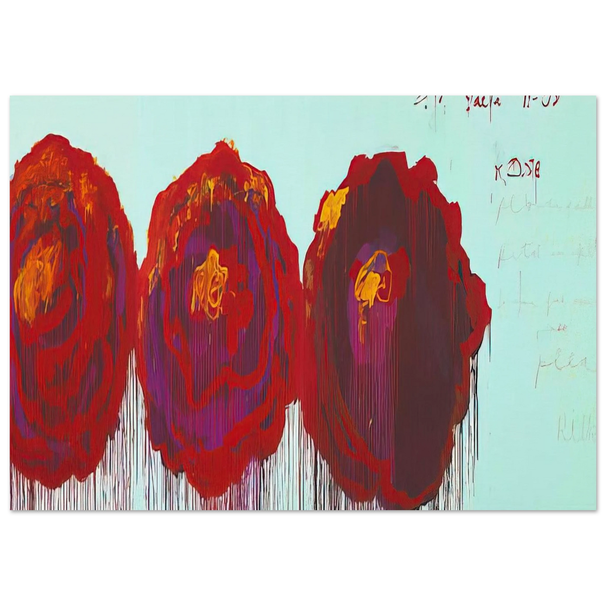 The Rose  IV  Poster | Cy Twombly Poster | Cy Twombly Store