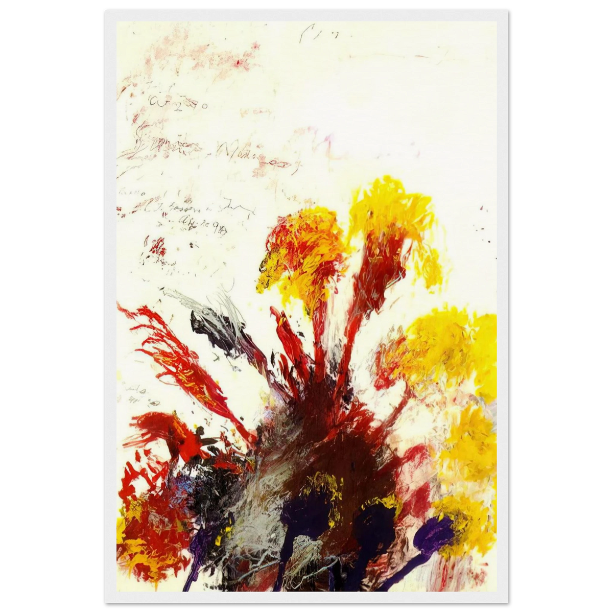 Summer Madness Framed Poster | Cy Twombly Framed Prints Wall Art | Cy Twombly Store