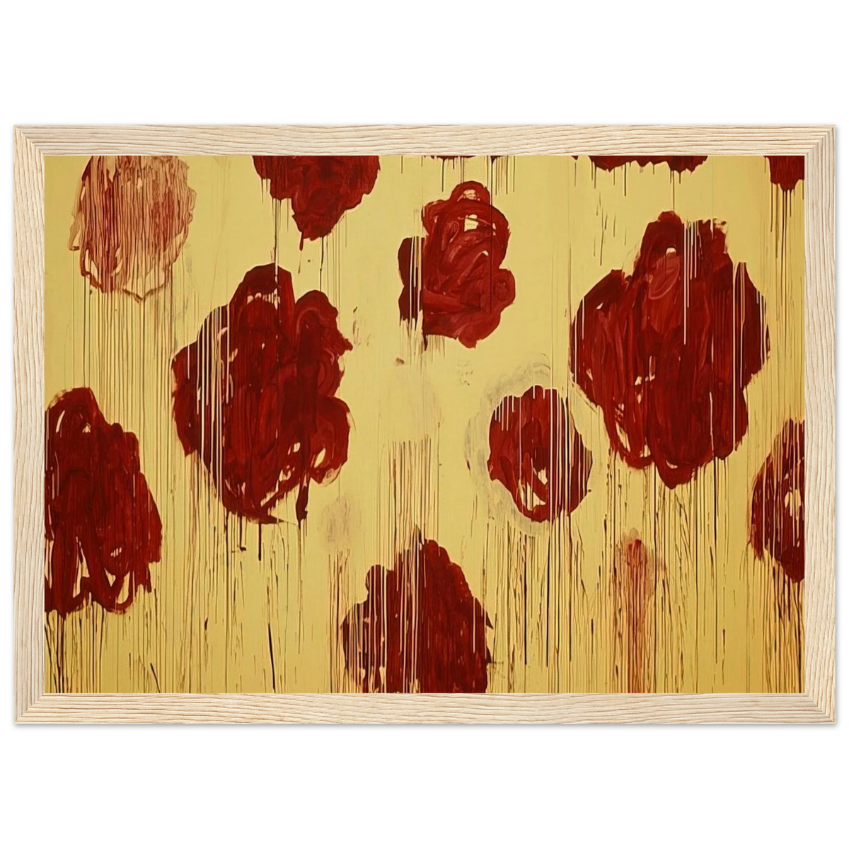 Untitled,  Blooming, A Scattering of Blossoms & Other Things  Framed Poster | Cy Twombly Framed Prints Wall Art | Cy Twombly Store