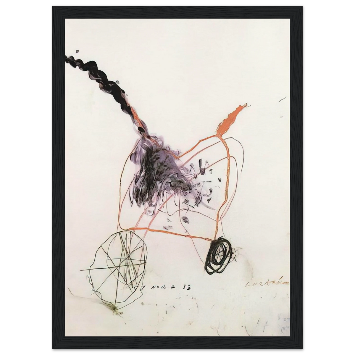 Anabasis Framed Poster | Cy Twombly Framed Prints Wall Art | Cy Twombly Store