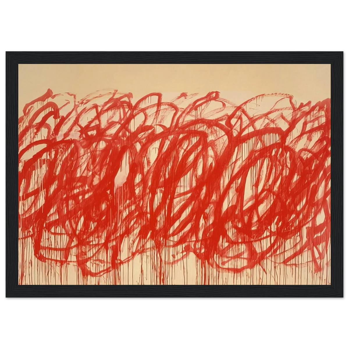 Untitled  Bacchus  Framed Poster | Cy Twombly Framed Prints Wall Art | Cy Twombly Store