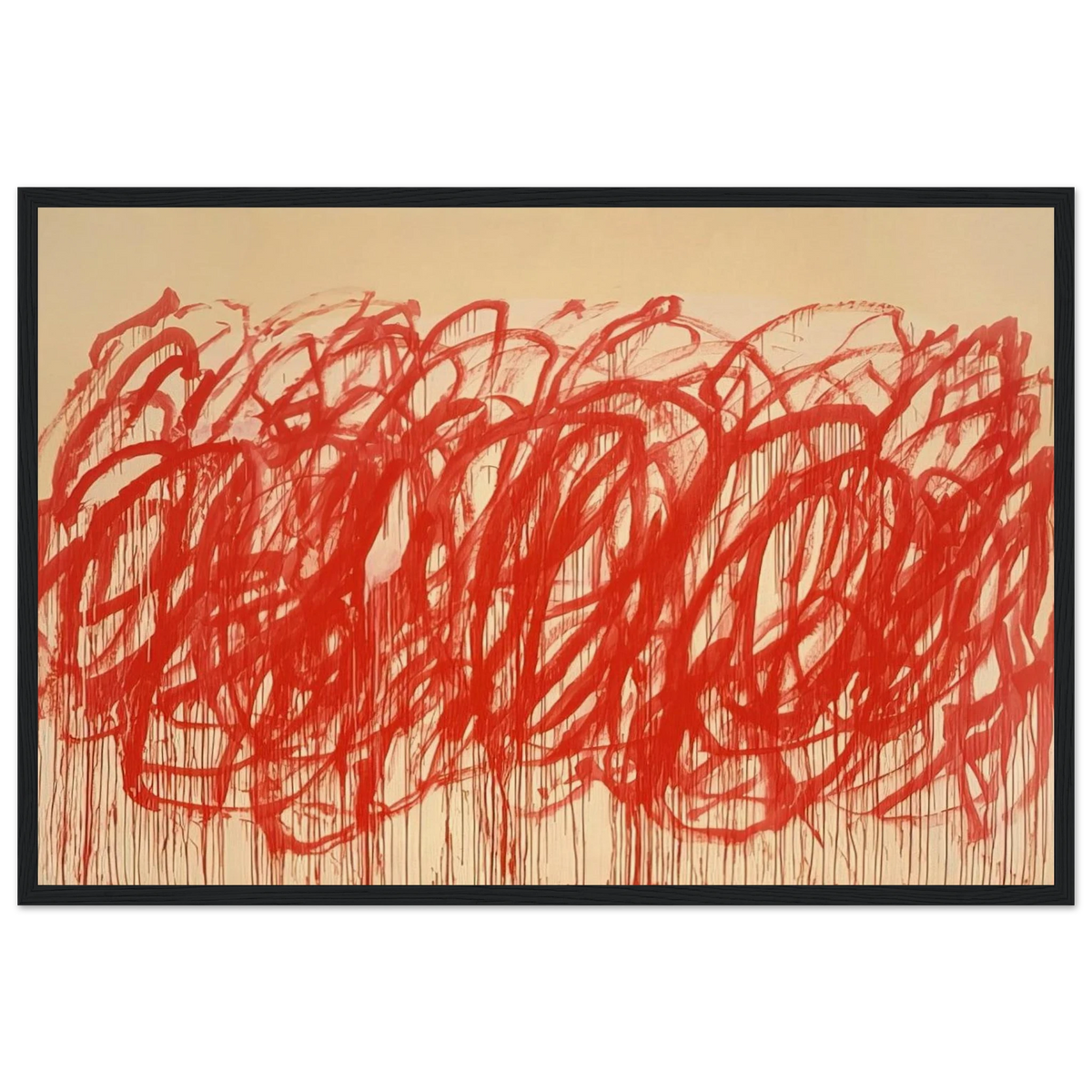 Untitled  Bacchus  Framed Poster | Cy Twombly Framed Prints Wall Art | Cy Twombly Store