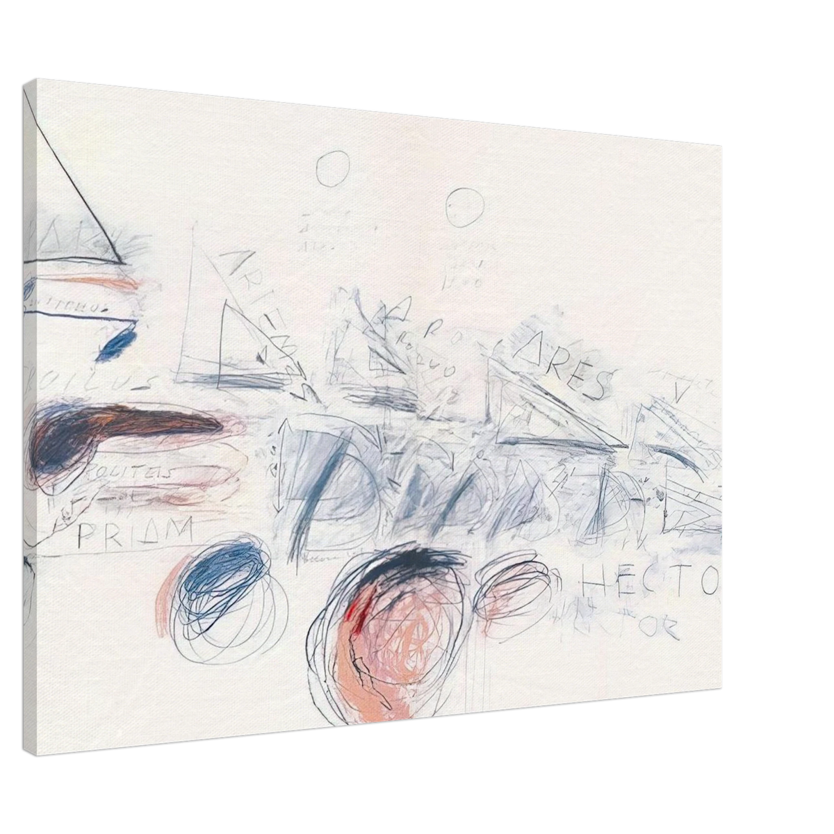 Fifty Days at Iliam. Ilians in Battle Canvas | Cy Twombly Canvas | Cy Twombly Store