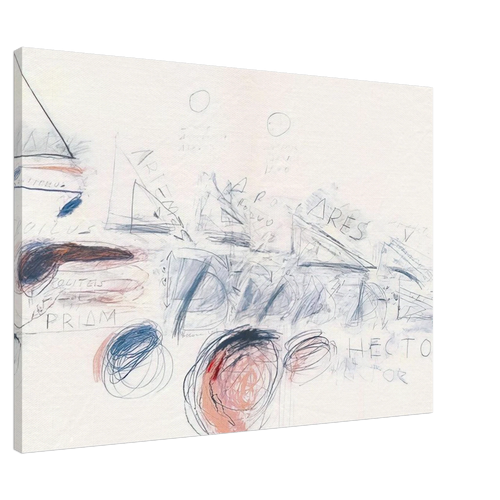 Fifty Days at Iliam. Ilians in Battle Canvas | Cy Twombly Canvas | Cy Twombly Store
